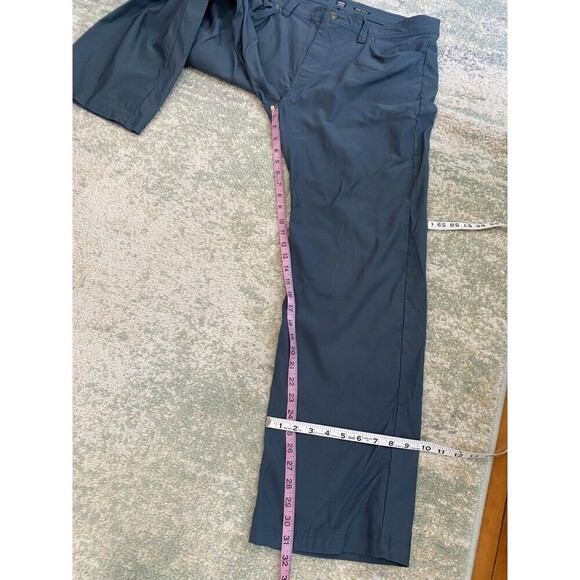 Prana Pants Mens 40/32 Blue BRION II Standard Fit Straight Leg Stretch Hiking - Picture 4 of 7